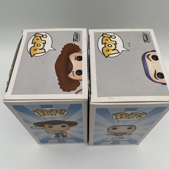 Funko Pop Toy Story 4 Set Woody #522 Buzz Lightyear #523 Disney Figures Lot - Picture 5 of 14